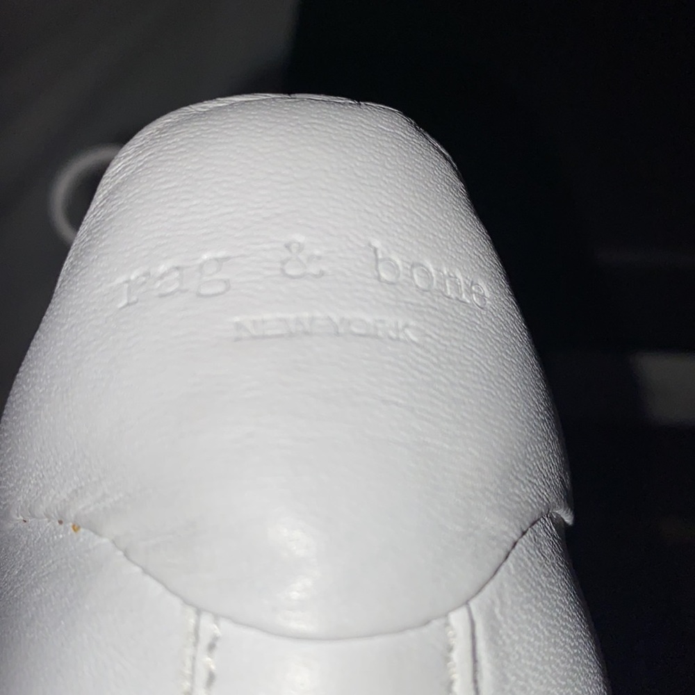 rag & bone Classic White Lace-Up Sneakers - Picture 10 of 15